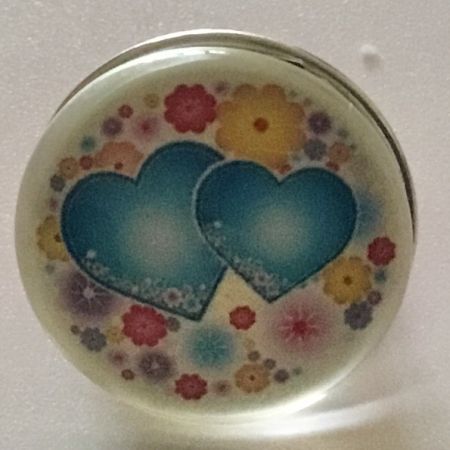 Bouton pression coeur