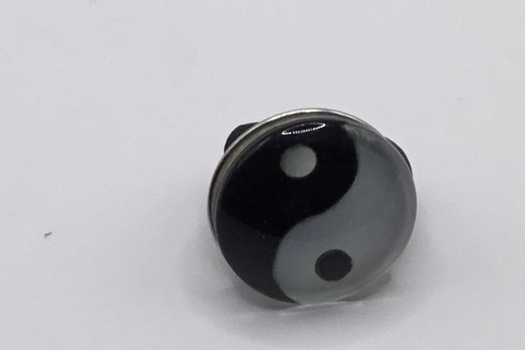 Bouton pression ying yang