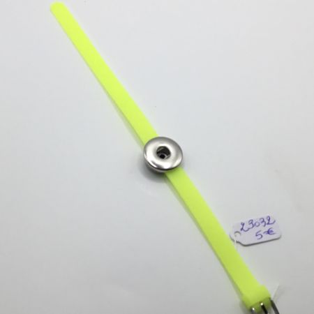 Bracelet plastique jaune