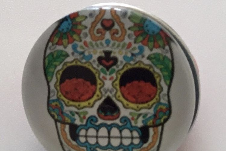 Bouton pression t&ecirc;te de mort