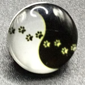 Bouton pression ying yang
