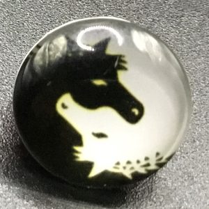 Bouton pression ying yang