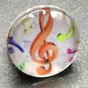 Bouton pression note de musique
