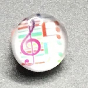 Bouton pression note de musique