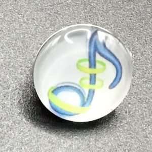 Bouton pression note de musique