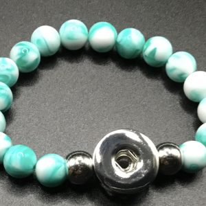 Bracelet perles bleues
