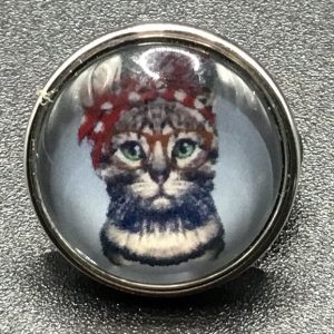 Bouton pression chat