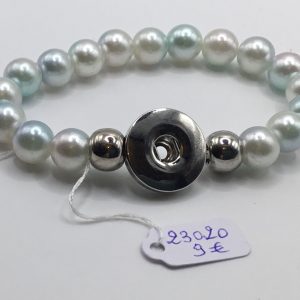 Bracelet perles bouton pression