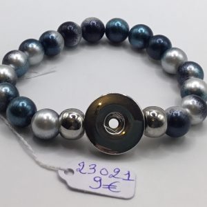 Bracelet perles bouton pression
