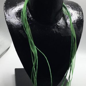 Collier organza vert