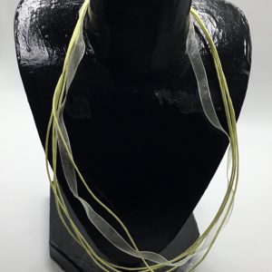 collier organza jaune