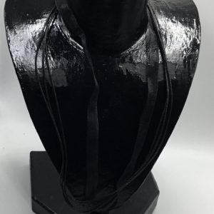 Collier organza noir