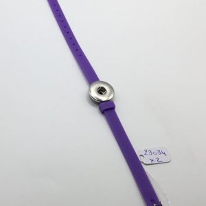 Bracelet plastique mauve