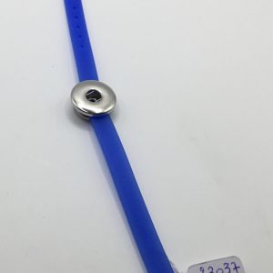 Bracelet plastique bleu fonc&eacute;